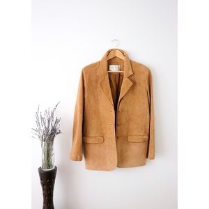 Vintage Suede Blazer Jacket